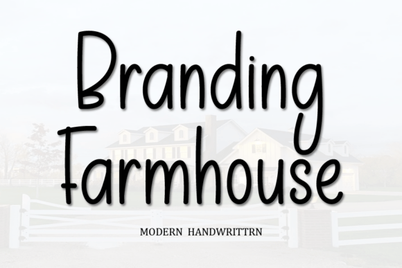 Branding Farmhouse: A Classic Handwritten Script for Designers