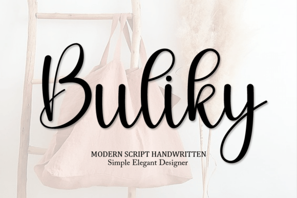 Buliky: Discovering a Handwritten Script for Creative Projects