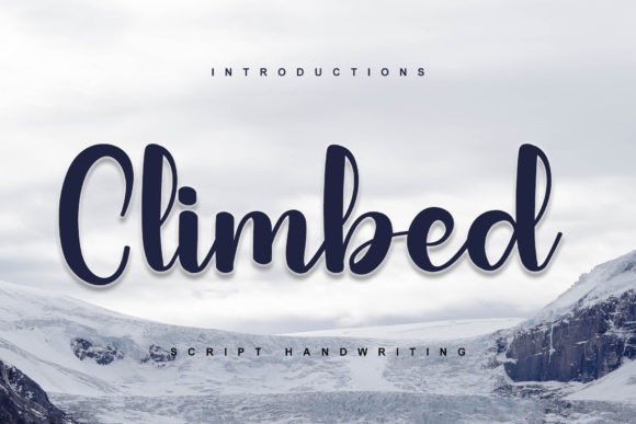 Climbed: A Charming Handwritten Typeface for Elegant Designs
