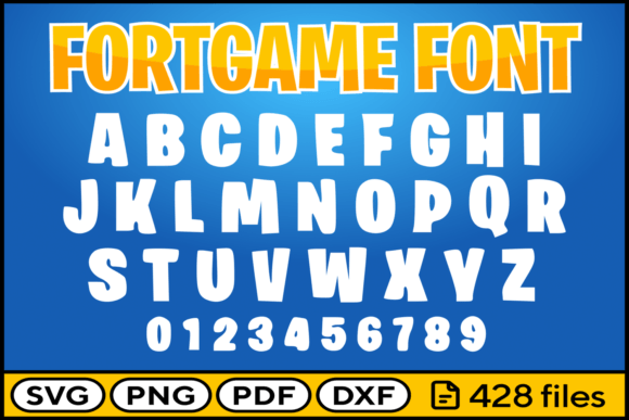 Fort Game Font Svg Png Pdf Dxf Letter