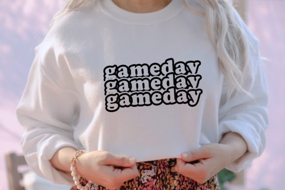 Game Day SVG - Stacked Font: Bold Typography for Impactful Designs
