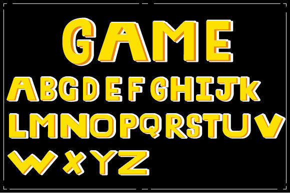 Game Font Vector: Hand-Drawn Design for Creative Projects