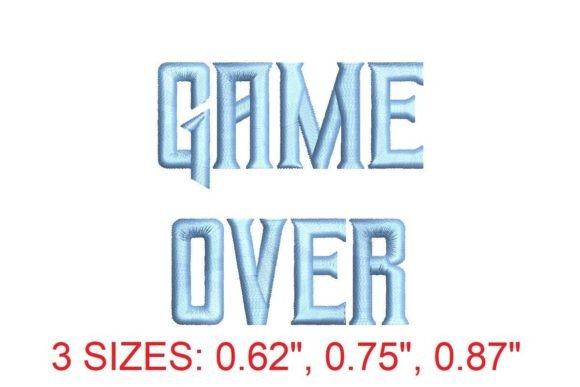 Game Over Embroidery Font: Level Up Your Creative Projects