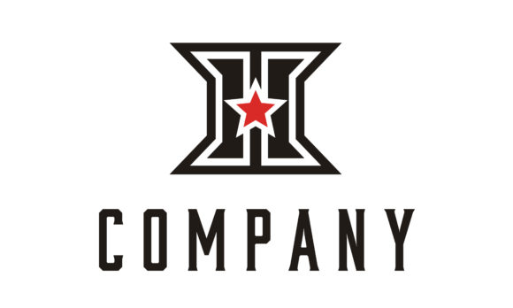 H Hero Heroes Star Logo Initial Design