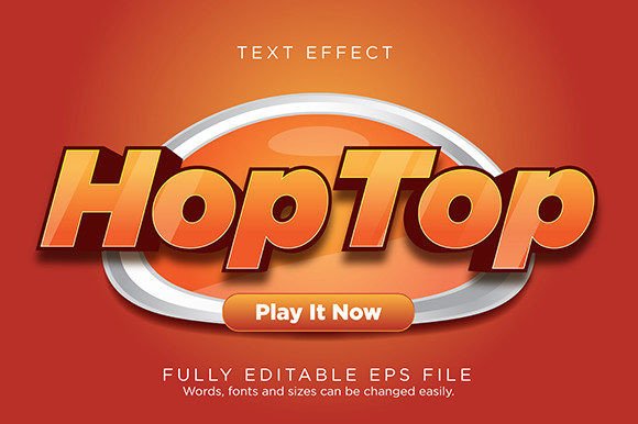 HopTop Game Text Effect Font Type