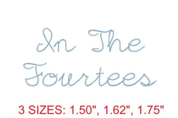 In The Fourtees Embroidery Font: Timeless Style