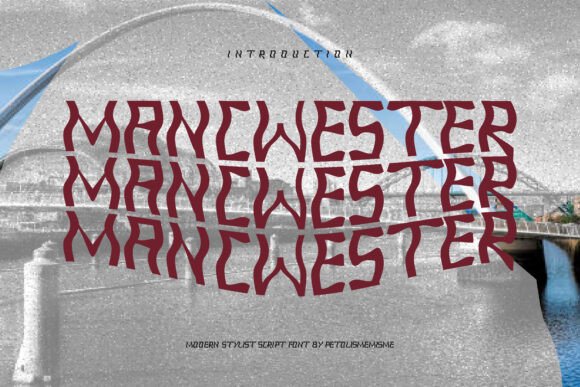 Mancwester: Bold Comic Book Typography