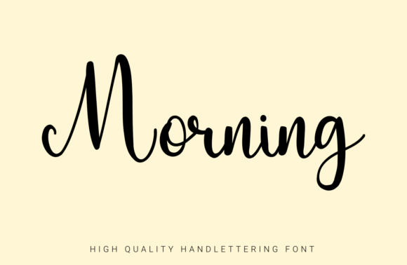 Morning: A Handwritten Script for Modern Design