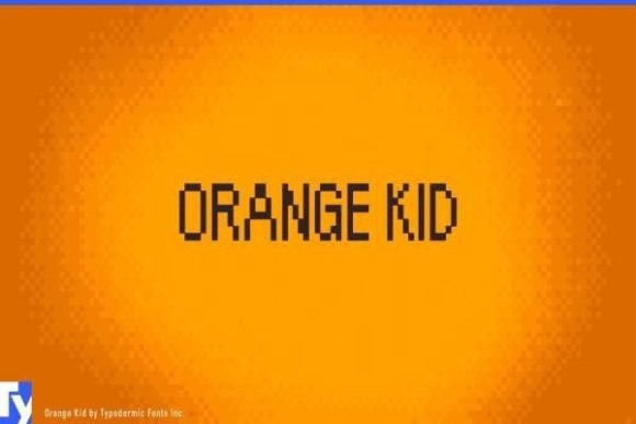 Orange Kid: A Pixel Font for Nostalgic Design