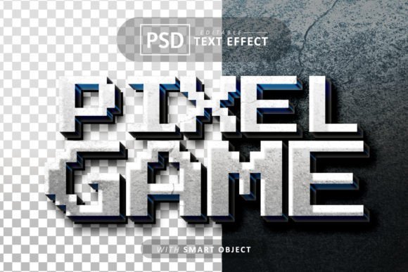 Pixel Game Text: Editable Font Effect for Bold Designs