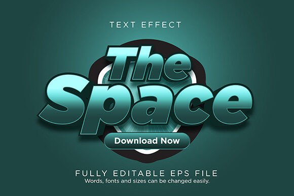 The Space Game Text Effect Font Type: Modern Typography