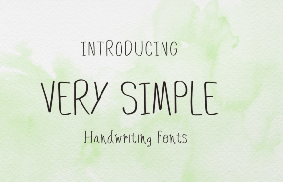 Very Simple Font: A Sweet Handwritten Typeface for Creative Projects