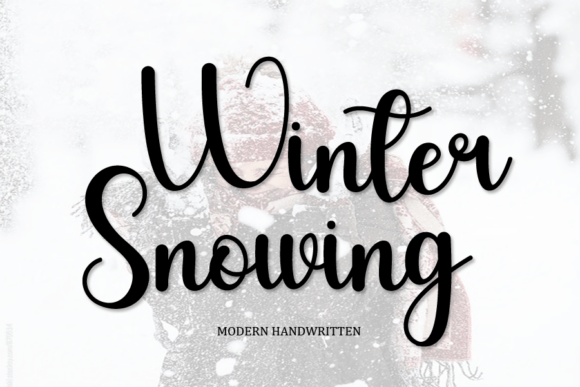 Winter Snowing: A Handwritten Font for Creative Projects